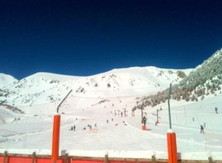 Entrenando en las pistas